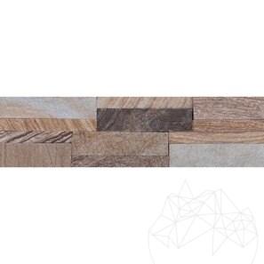 Панель из песчаника, бежевый дуб, 15 x 60 см