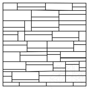 Panel Ardezie Stras Black 15 x 60cm