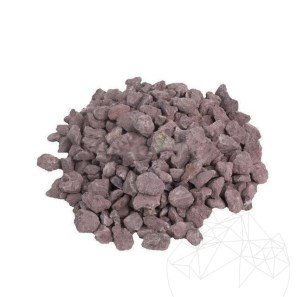 Декоративная мозаика из красного атласского мрамора, 10-15 мм KG