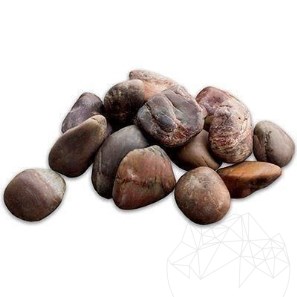 Галька коричневая полированная, мешок, 20 кг