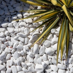 Pebbles Marmura Alba Thassos, 1-3 cm KG