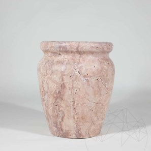 Vaza Decorativa Autograph-Roma Travertin Opium Red, 30 x 25 x 25 cm