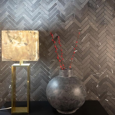 Декоративная ваза Autograph-Venetia Ceppo Grey Marble, 30 x 30 x 30 см