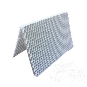 Profil fagure Fix Lite - L - pentru stabilizarea pietrisului, alb, bookfold 120 x 80 x 2,6 cm