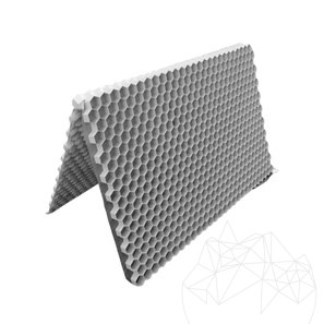 Profil fagure Fix Lite - L - pentru stabilizarea pietrisului, gri, bookfold 120 x 80 x 2,6 cm