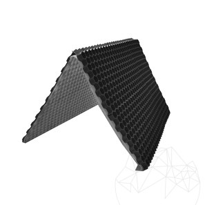 Profil fagure Fix Lite - L - pentru stabilizarea pietrisului, negru, bookfold 120 x 80 x 2,6 cm