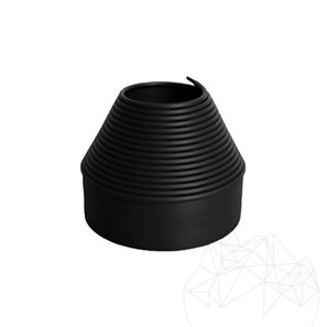 Banda delimitare spatii verzi, neagra (H -10 cm, rola/6 ml)