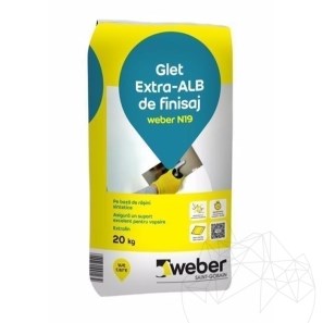 Glet de finisaj pe baza de rasini -  Weber N19 -20kg
