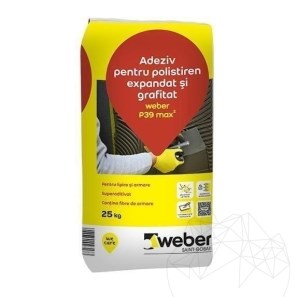 Adeziv pentru polistiren expandat si grafitat - Weber P39 Max
