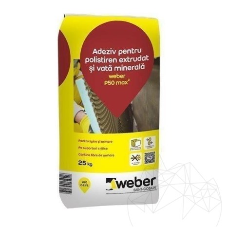 Эластичный клей для систем теплоизоляции - Weber P50