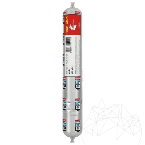 Adeziv ardezie flexibila - Soudal FIX ALL High Tack Alb - 600 ml (folie)