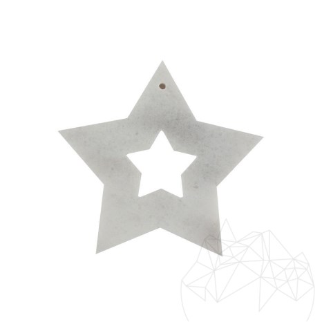 Decor Craciun - Snowflake Marmura Thassos SET (6  buc)