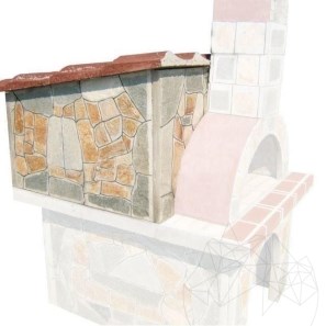 Accesorii: Acoperis pt. Cuptor Gradina Traditional, Piatra Poligonala, 120 x 86 x 65 cm, 202kg