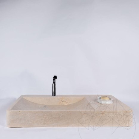 Раковина Arco Travertine Classic SSTS, 80 x 50 x 10 см