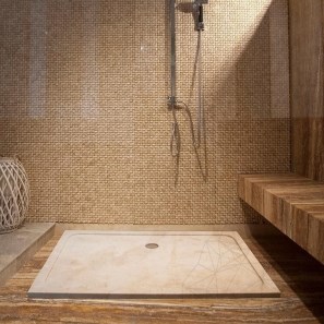 Душевой поддон из мрамора капучино ULTRA FLAT, 120 x 80 x 3 см