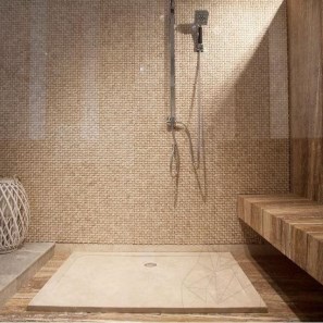 Классический травертиновый душевой поддон ULTRA FLAT, 120 x 80 x 3 см