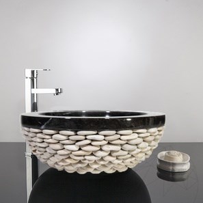 Раковина Matia, черный мрамор Pebbles