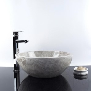 Раковина Matia, мрамор Tundra Grey RS-5, 42 x 15 см