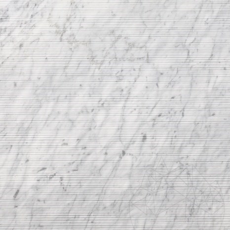 Lastra Marmura Carrara White Flute Design 2CM