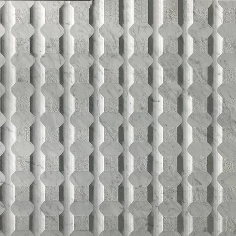 Lastra Marmura Carrara White Stud M Design 2CM