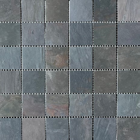Mozaic Ardezie Flexibila SKIN Decor 2mm - Multicolora 4.8x4.8cm | Ideal pt Pereti, Mobilier, Fatade (placa 30x30cm)