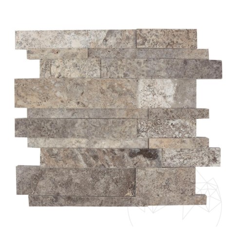Mozaic Travertin Silver 3D Wall Polisat