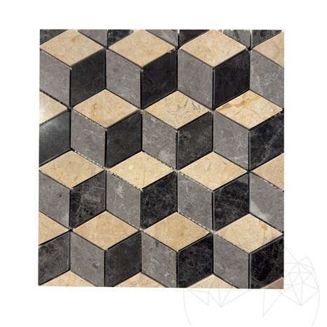 Mozaic Marmura Mix Cube, 31 x 27 cm