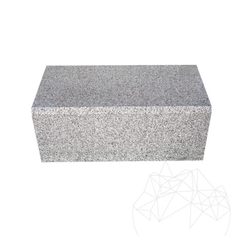 Bordura Granit Bianco Sardo, 20 x 25 x 50 cm (Bizot 2 cm 1L)