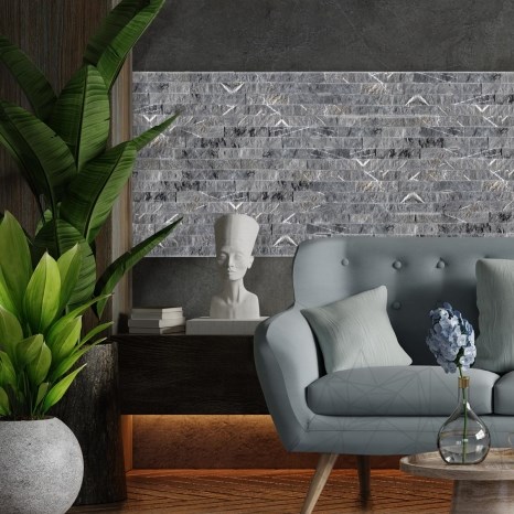 Мрамор Pietra Grey Scapitata, 20 x 5 x 2 см