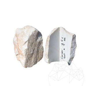 Marmura Poligonala Rock Face Vintage Thasos (Coltar)