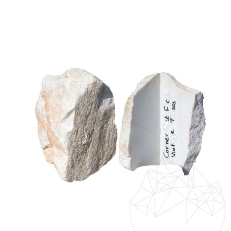 Marmura Poligonala Rock Face Vintage Thasos (Coltar)