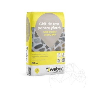 Chit Rosturi Piatra Naturala - Weber Color Stone Bej, 20 kg