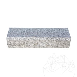 Bordura Granit Bianco Sardo, 10 x 15 x 50 cm (Bizot 2 cm 1L)