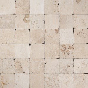 Travertin Classic Cross Antichizat, 10 x 10 x 1 cm - Economy