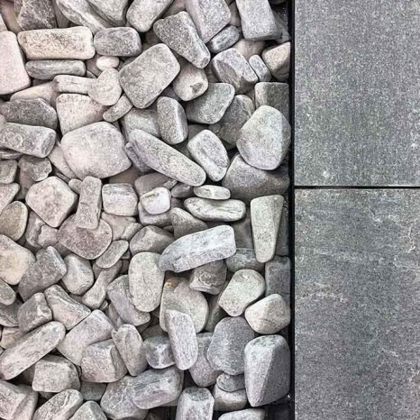Pebbles Ardezie Kavala Fish Grey, 3-6 cm KG