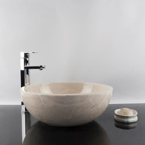 Раковина из мрамора Matia Light Beige RS-5, 42 x 15 см