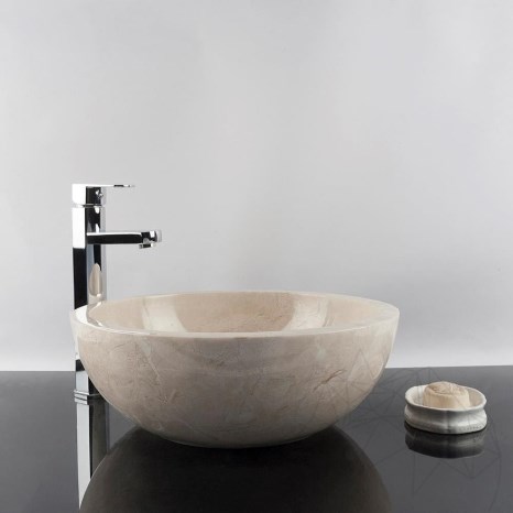 Раковина из мрамора Matia Light Beige RS-5, 42 x 15 см