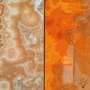 Lastra Orange Onyx Polisat, 2 cm