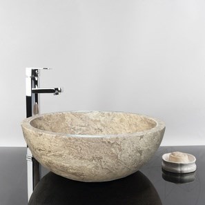 Раковина из травертина Matia Latte RS-5, 42 x 15 см