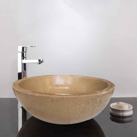 Раковина из травертина Matia Noce RS-5, 42 x 15 см