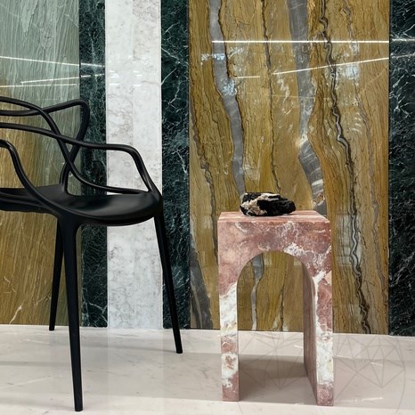 Archy Travertine Opium Красный приставной столик 