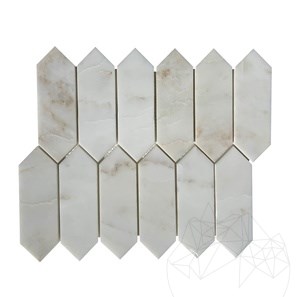 Mozaic Marmura Arabescato Oro Pillar Polisata, 30.5 x 28 cm