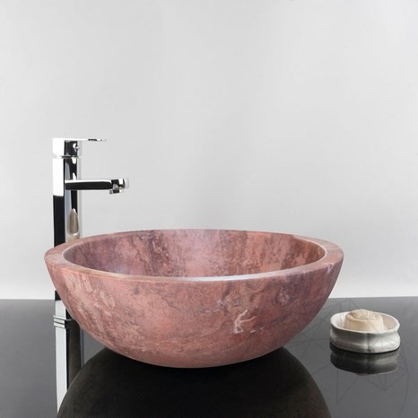 Раковина из травертина Matia Opium Red RS-5, 42 x 15 см