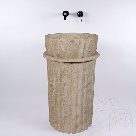 Отдельно стоящая раковина Colonnade Travertine Latte