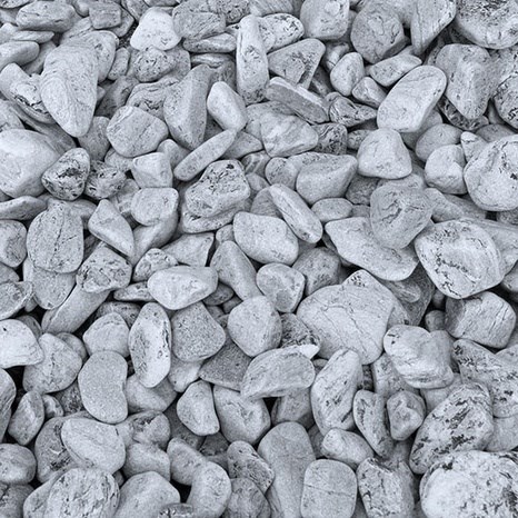 Pebbles Silver, 3-6 cm Sac 20 kg