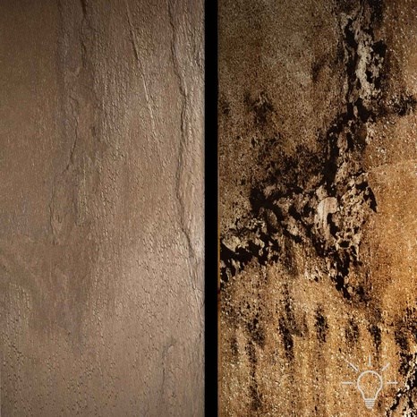 Ardezie Flexibila Translucida SKIN 2mm  - AuBurn, 244 x 122 cm | Iluminare Ambientala, Interior & Exterior