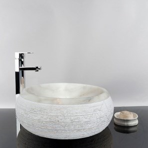 Раковина Matia, мрамор Arabescato Oro RS-24, 42 x15 см