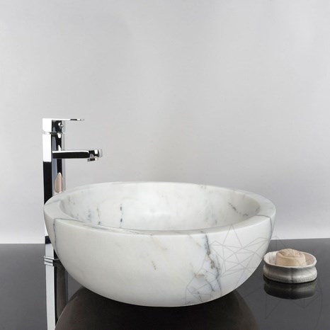 Раковина Matia, сиреневый мрамор RS-5, 42 x 15 см