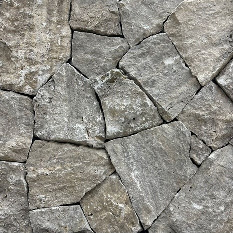 Travertin Poligonal Rock Face Silver